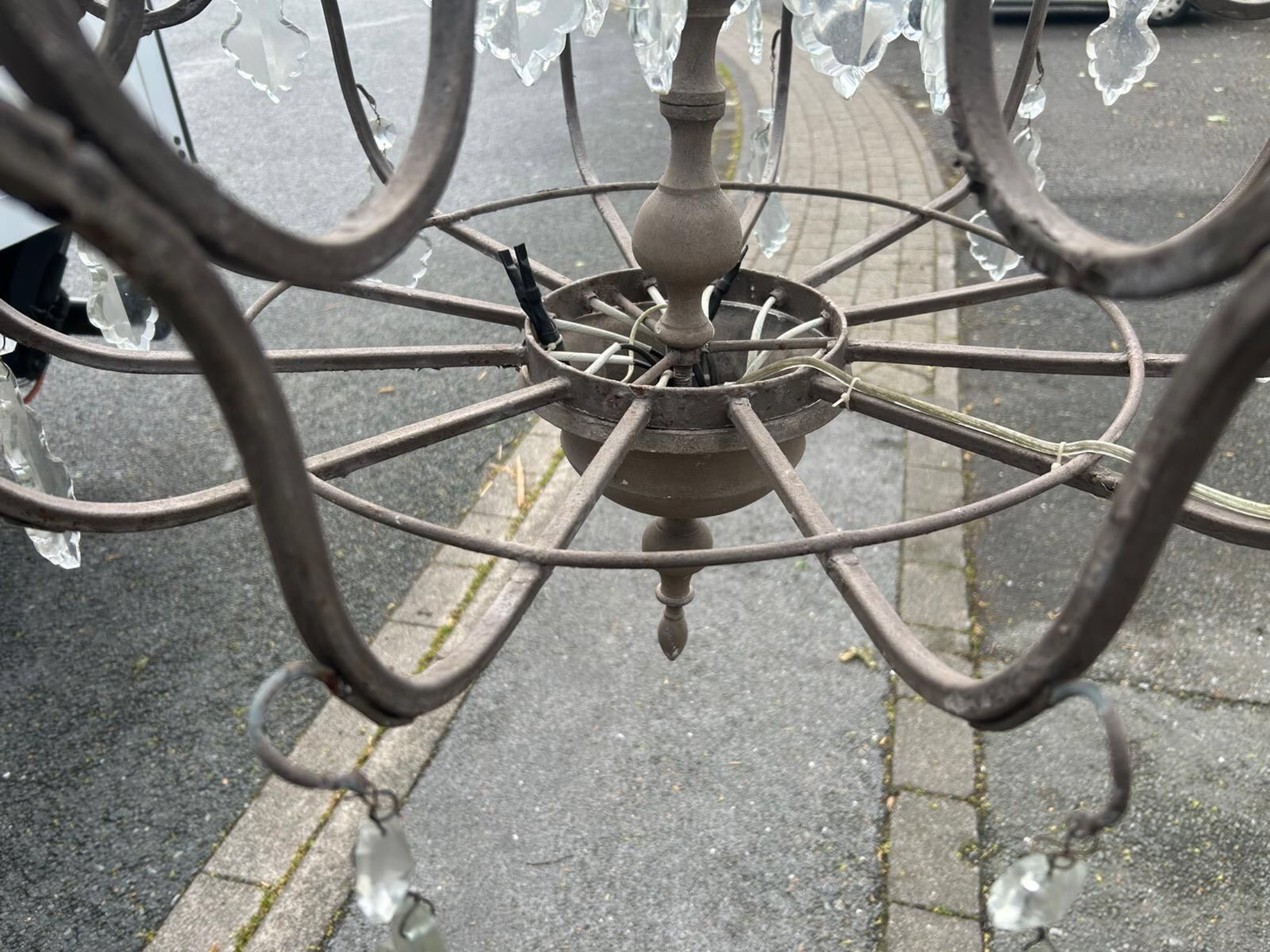 Antiker Kronleuchter/ Lampe Höhe 170/ Breite ca 150 cm