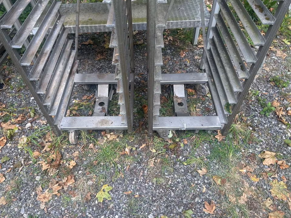 2x Stikkenwagen Miwe/ Blechwagen/ Beschickungswagen