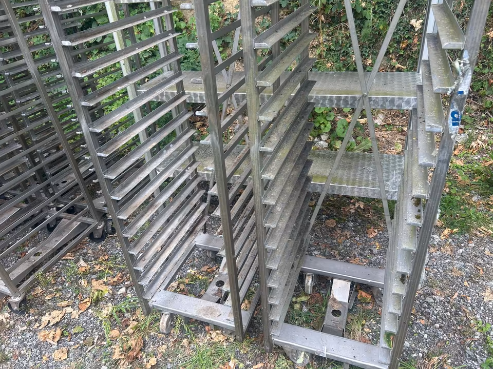 2x Stikkenwagen Miwe/ Blechwagen/ Beschickungswagen