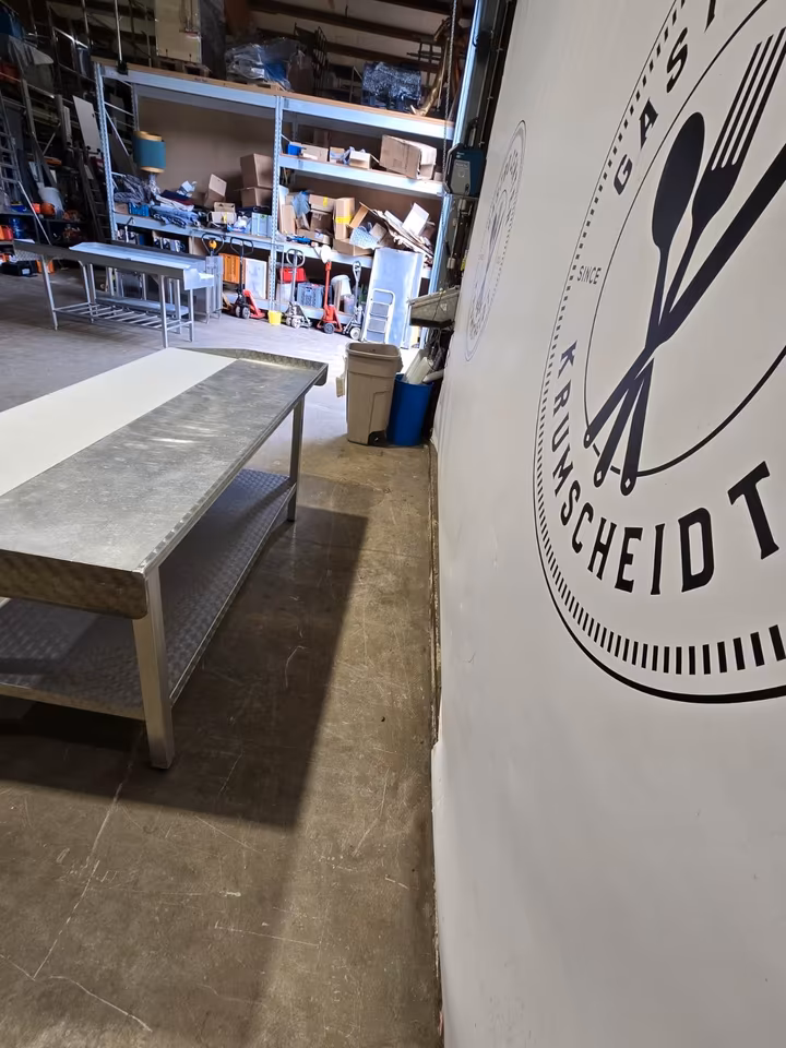 Alu Zerlegetisch/ Stufentisch/ Metzgertisch/ Tisch/ 202x90cm