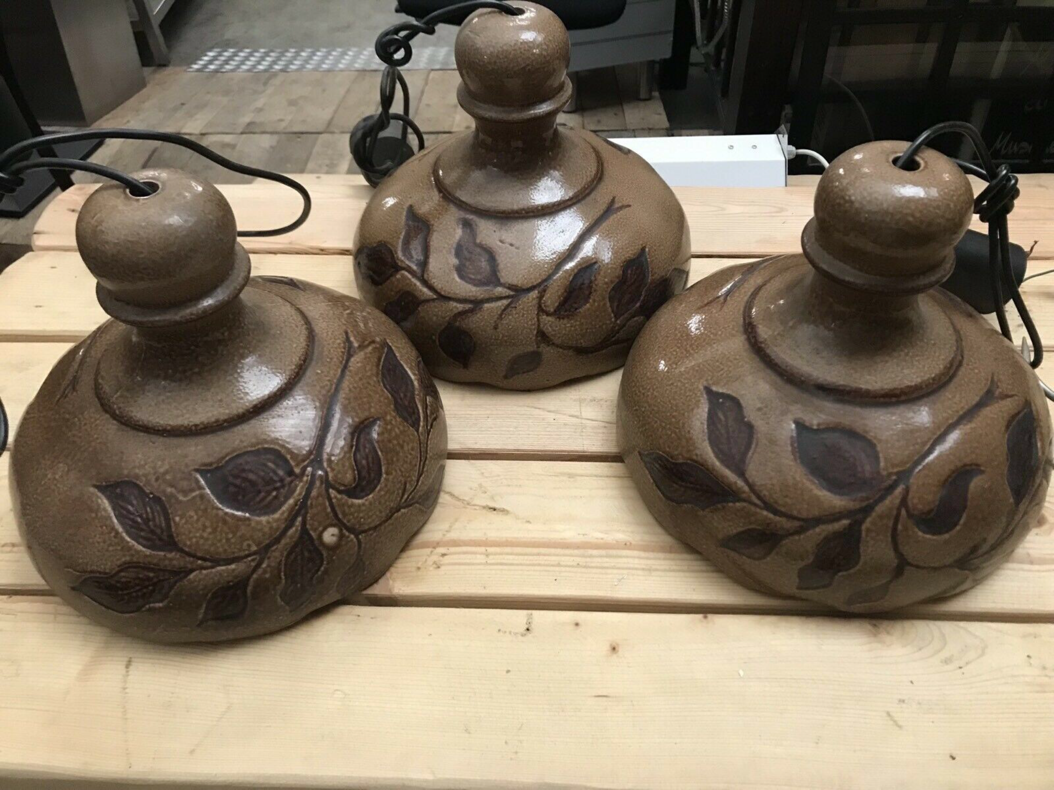 3 x 70/80 er Jahre Lampen Gastronomie Chabby