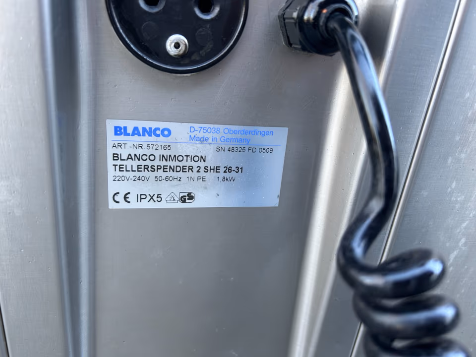B.Pro Blanco SHE 26-31 Tellerspender/ Tellerstapler/ Tellerwärmer