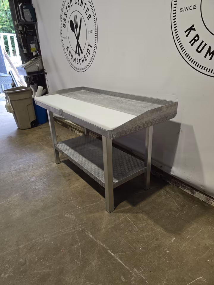 Alu Zerlegetisch/ Stufentisch/ Metzgertisch/ Tisch/ 150,5x70x87cm