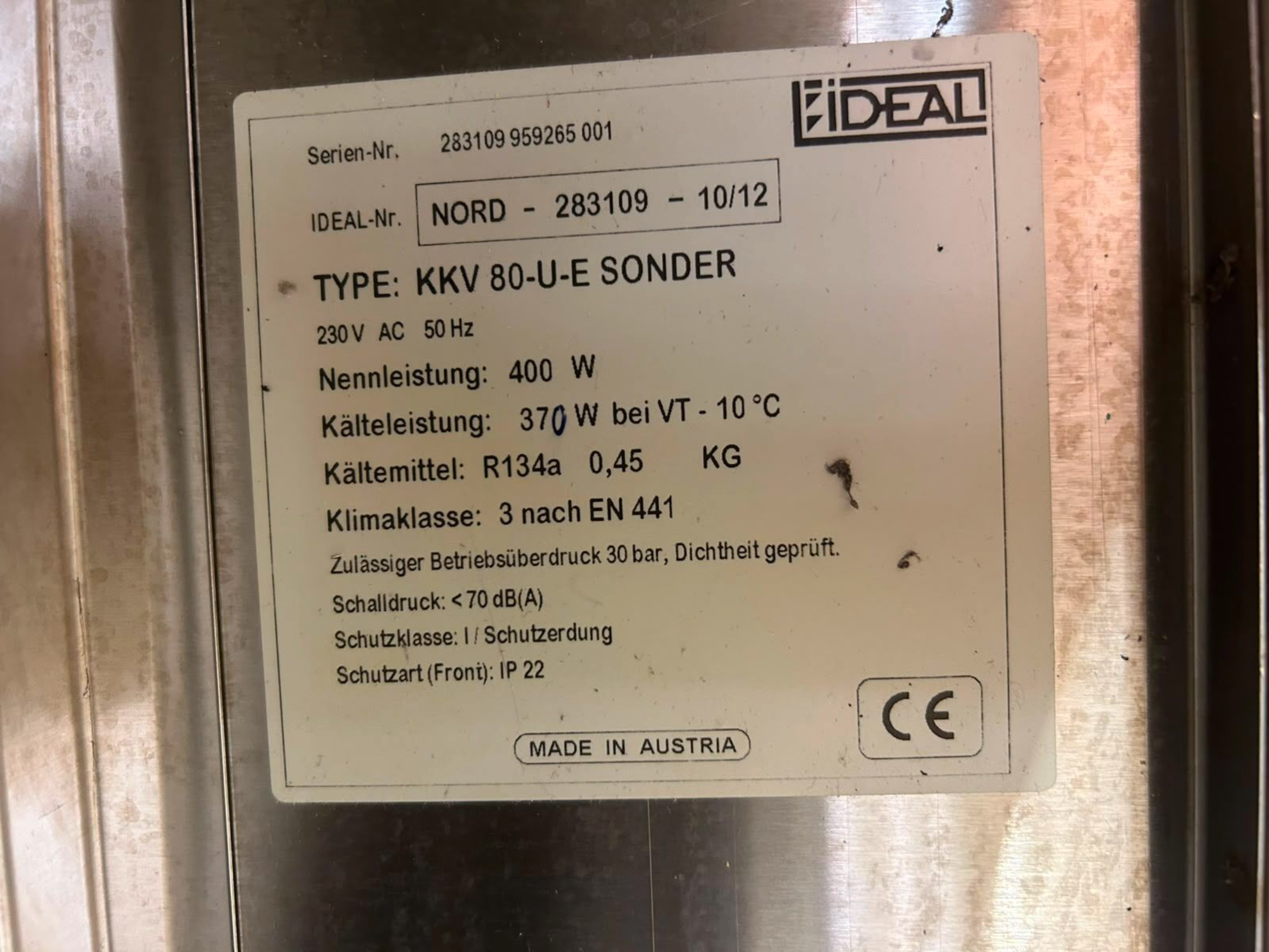 Käsekühlvitrine/ Käsekühlschrank/ Kühlvitrine für Käse/ KKV- 80