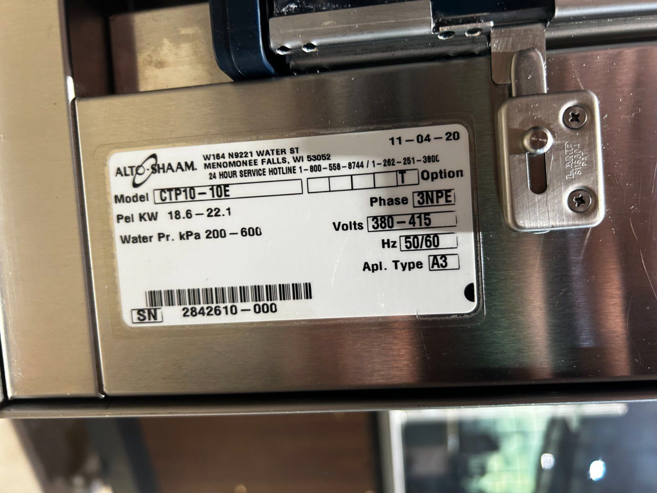 Alto Shaam Kombidämpfer CTP10-10E inklusive Untergestell/Konvektomat