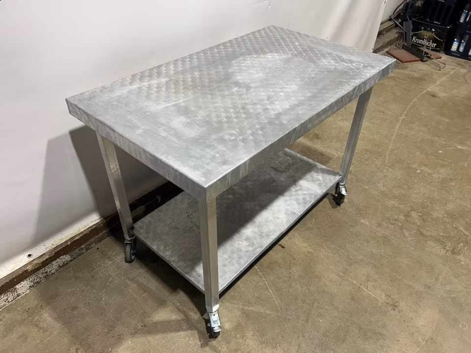 Alutisch/ Aluminium Tisch/ Arbeitstisch/ Werkstattwagen/ 120x70cm