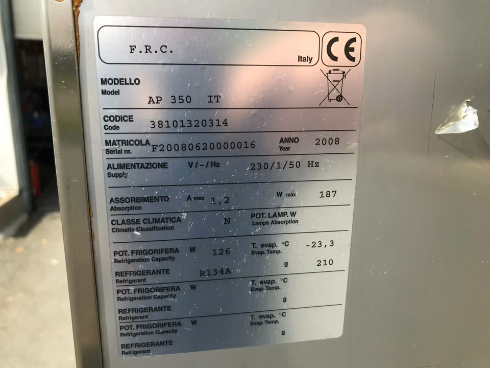 Fischkühlschrank AP 350 IT, 350 Liter, Kühlschrank, -4°C bis +6°C