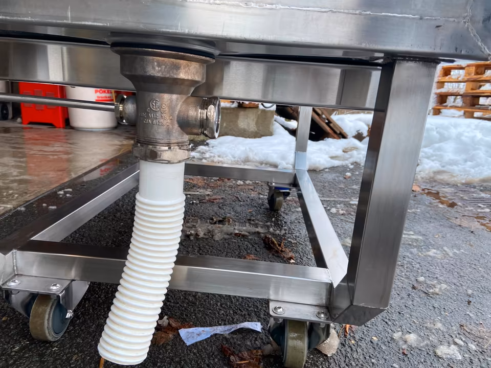Hilbinox Eisabtauwagen,Abtauwagen,Mulde 200 Liter/Abtauwanne