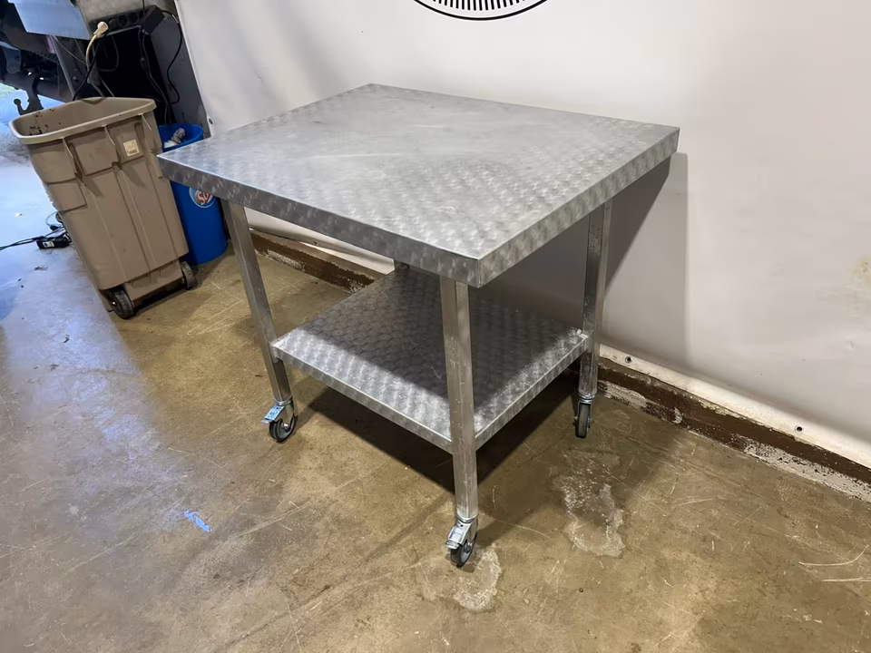 Alutisch/Aluminium Tisch/Arbeitstisch/Untergestell/Werkbank 100cm