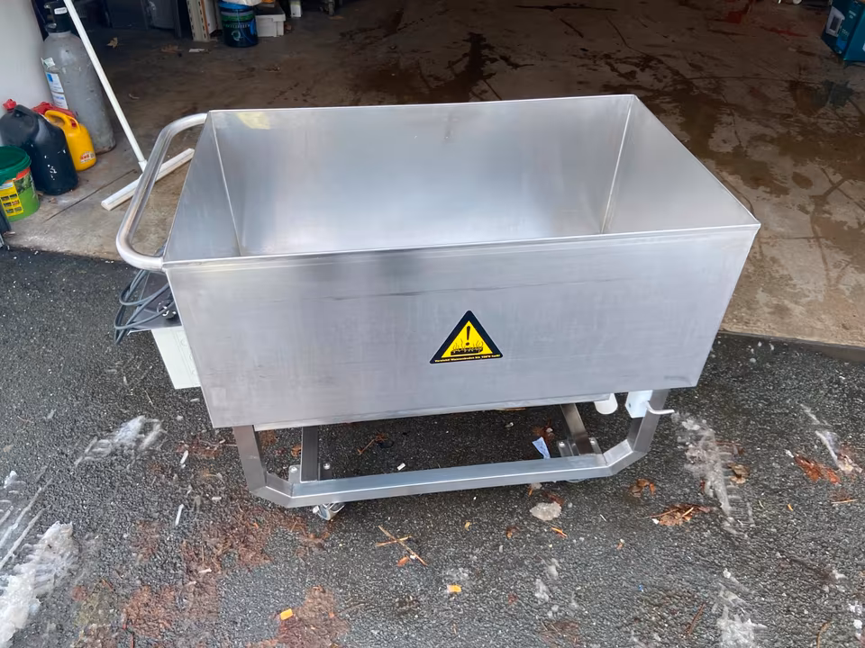 Hilbinox Eisabtauwagen,Abtauwagen,Mulde 200 Liter/Abtauwanne