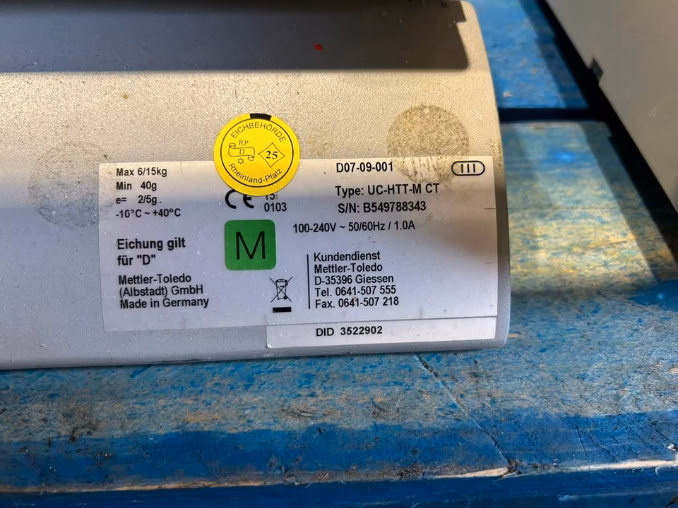 3x Mettler Toledo UC-HTT-M-CT Ladenwaage/ Waage