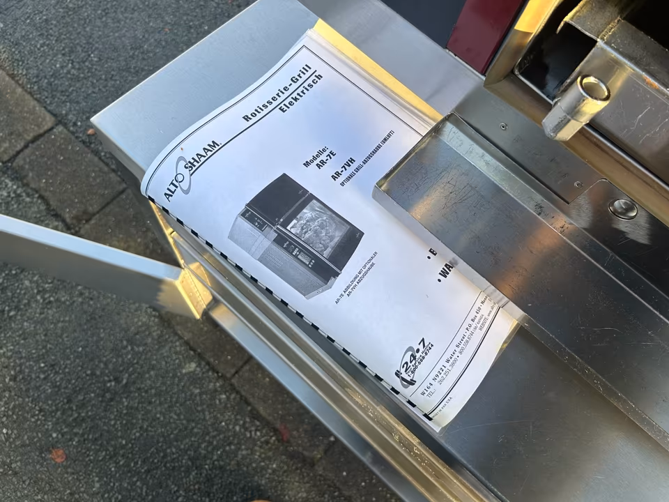Alto Shaam Hähnchengrill/ Rotisserie Grill/ Abzugshaube/