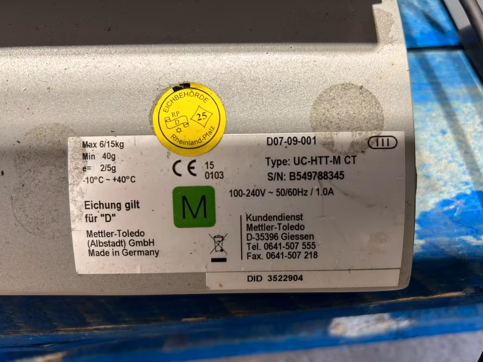 3x Mettler Toledo UC-HTT-M-CT Ladenwaage/ Waage