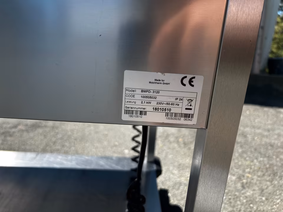 Bain Marie fahrbar elektrisch GN 3-1/1/ Wasserbad/ BMPD 3120