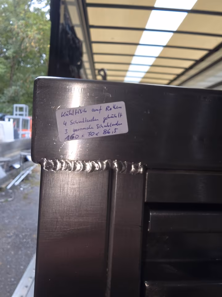 Kühltisch 7 Schubladen/ Rollen/ Arbeitsschrank/ Edelstahltisch