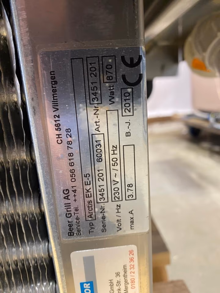 Beer Grill Arctis EK E-5/Kühlvitrine/Kühltheke/Einbaukühlung