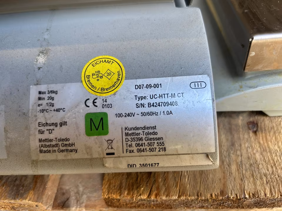 2x Mettler Toledo UC-HTT-M-CT Ladenwaage/ Waage/ mit Drucker