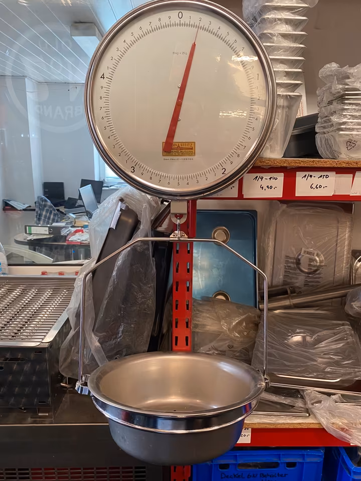 Wandwaage , 15 kg x 25 g,Seitz,Metzgerei,Fleischerei,Waage