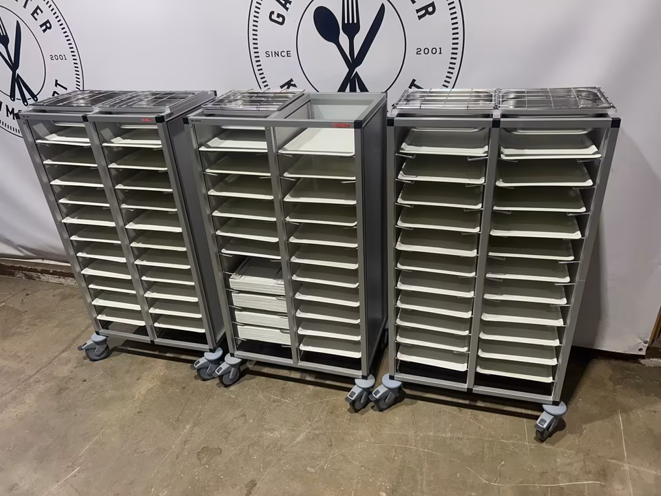 3x Scholl Tablettwagen RTW/Wagen für Tabletts/ 32x45 Tabletts/W38
