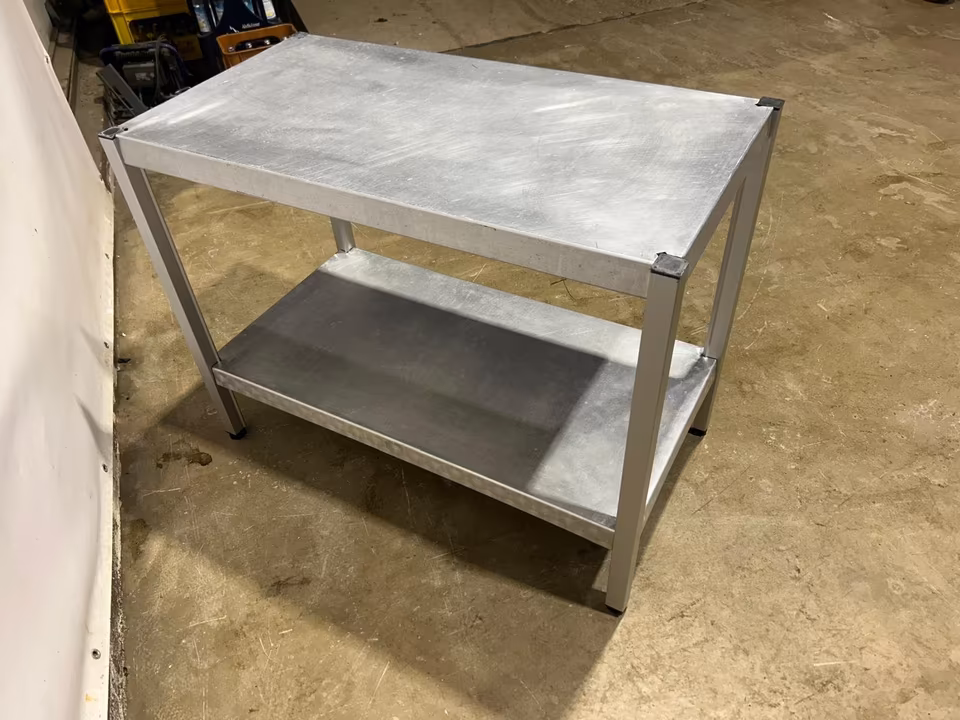 Alutisch/Aluminium Tisch/Arbeitstisch/Untergestell/Werkbank 112cm