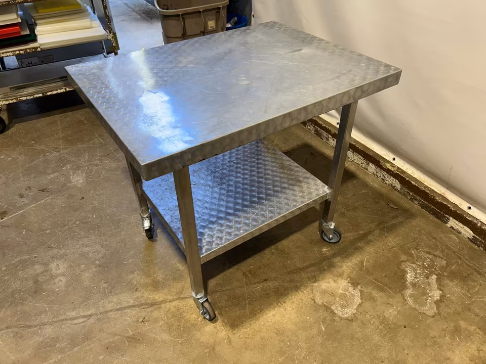 Alutisch/Aluminium Tisch/Arbeitstisch/Untergestell/Werkbank 100cm