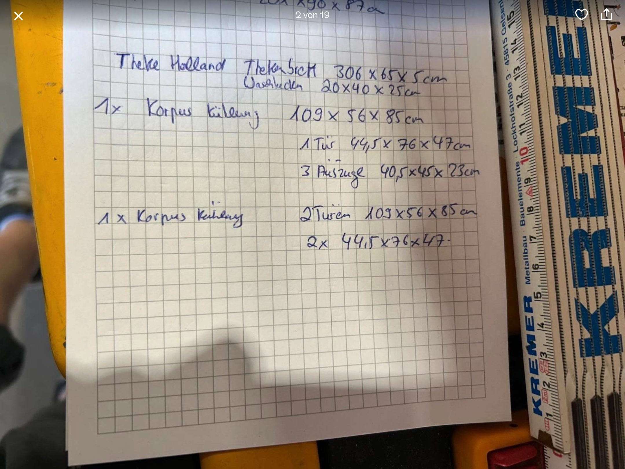 Biertheke/Ausschanktheke/ Thekenbrett/ Tresen/Kühlteil/