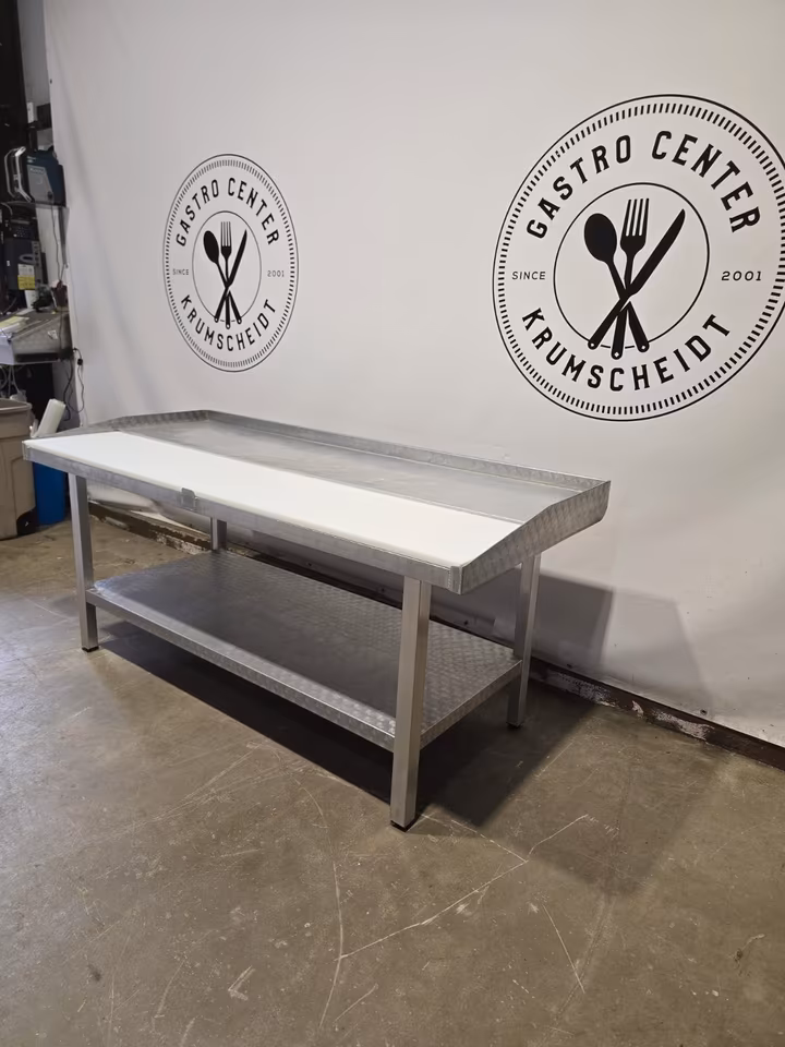 Alu Zerlegetisch/ Stufentisch/ Metzgertisch/ Tisch/ 202x90cm