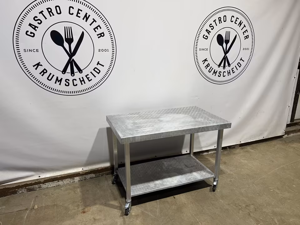 Alutisch/ Aluminium Tisch/ Arbeitstisch/ Werkstattwagen/ 120x70cm