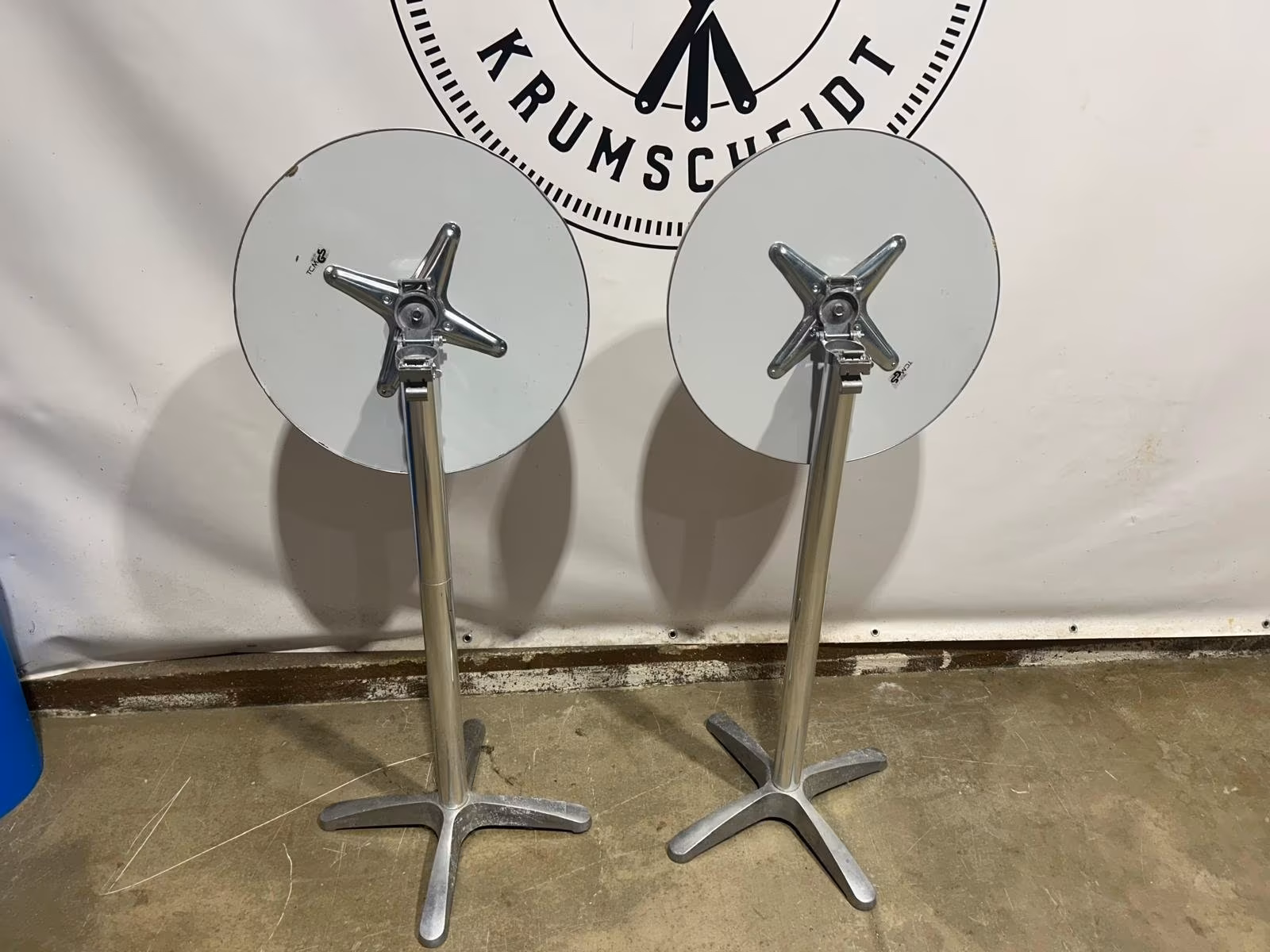 2 Stehtische/ Tische/ Tische/ Hochtische/ Diner/ Ø55cm/ Klappbar