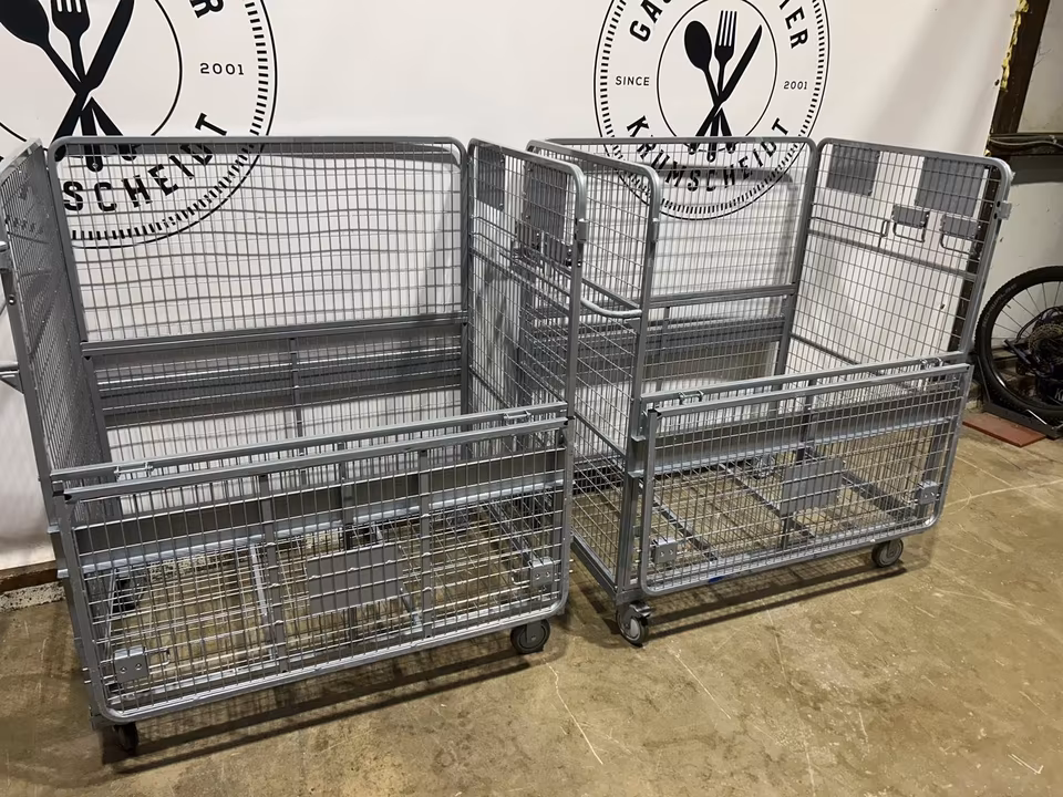 2 Stück Transportwagen/ Kastenwagen/ Drahtkastenwagen/ Wagen