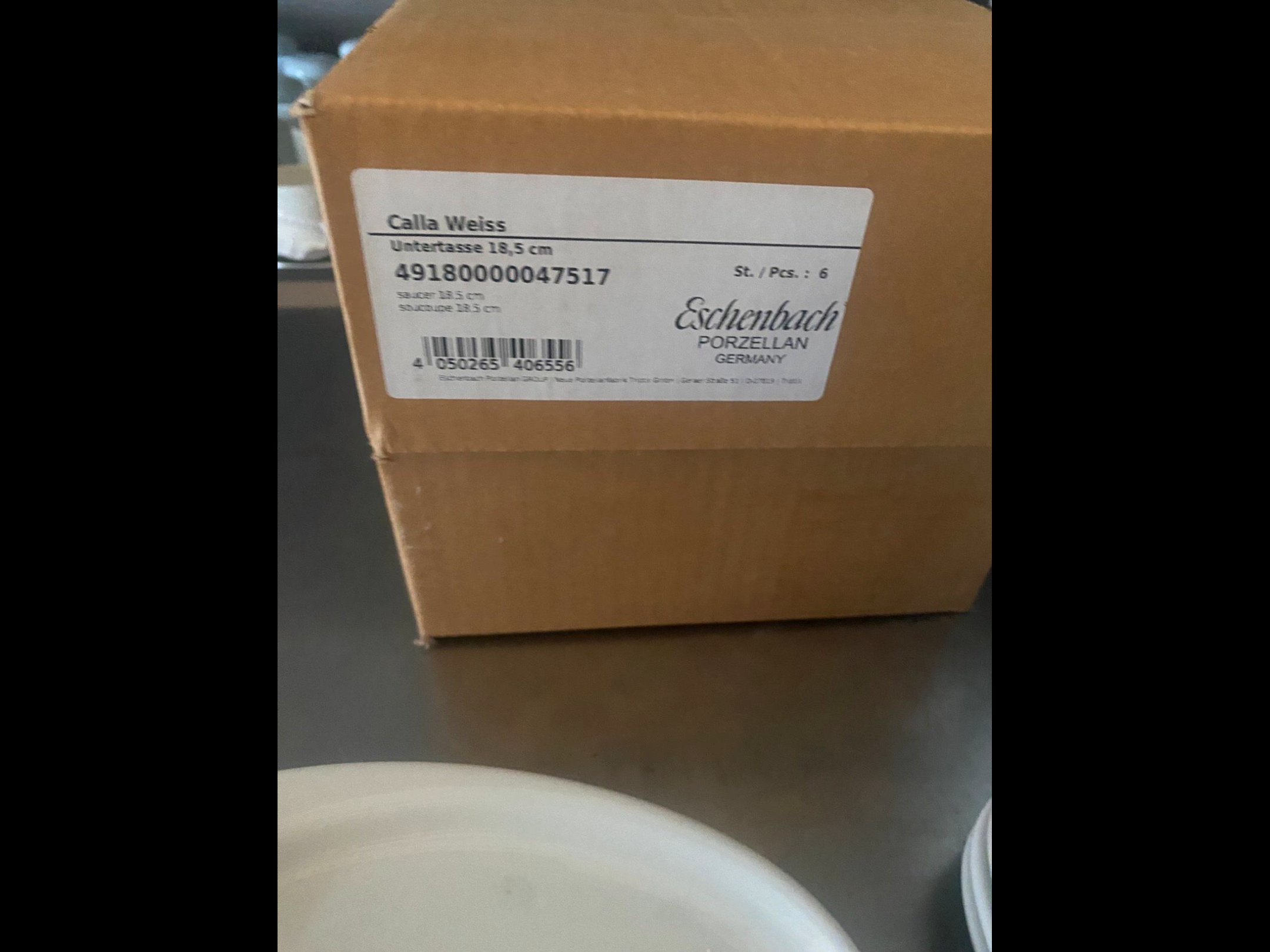 80 x Untertassen Calla  Eschenbach, Hotelgeschirr