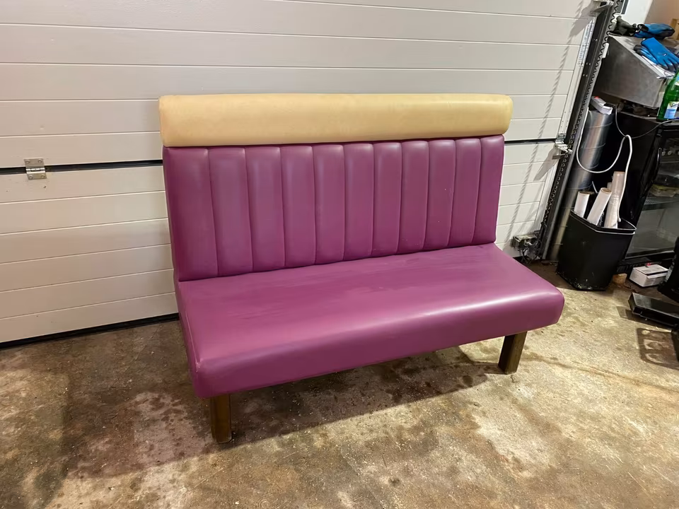 Banke, Kunstlederpolsterung,Dinerbank,Bank 145cm