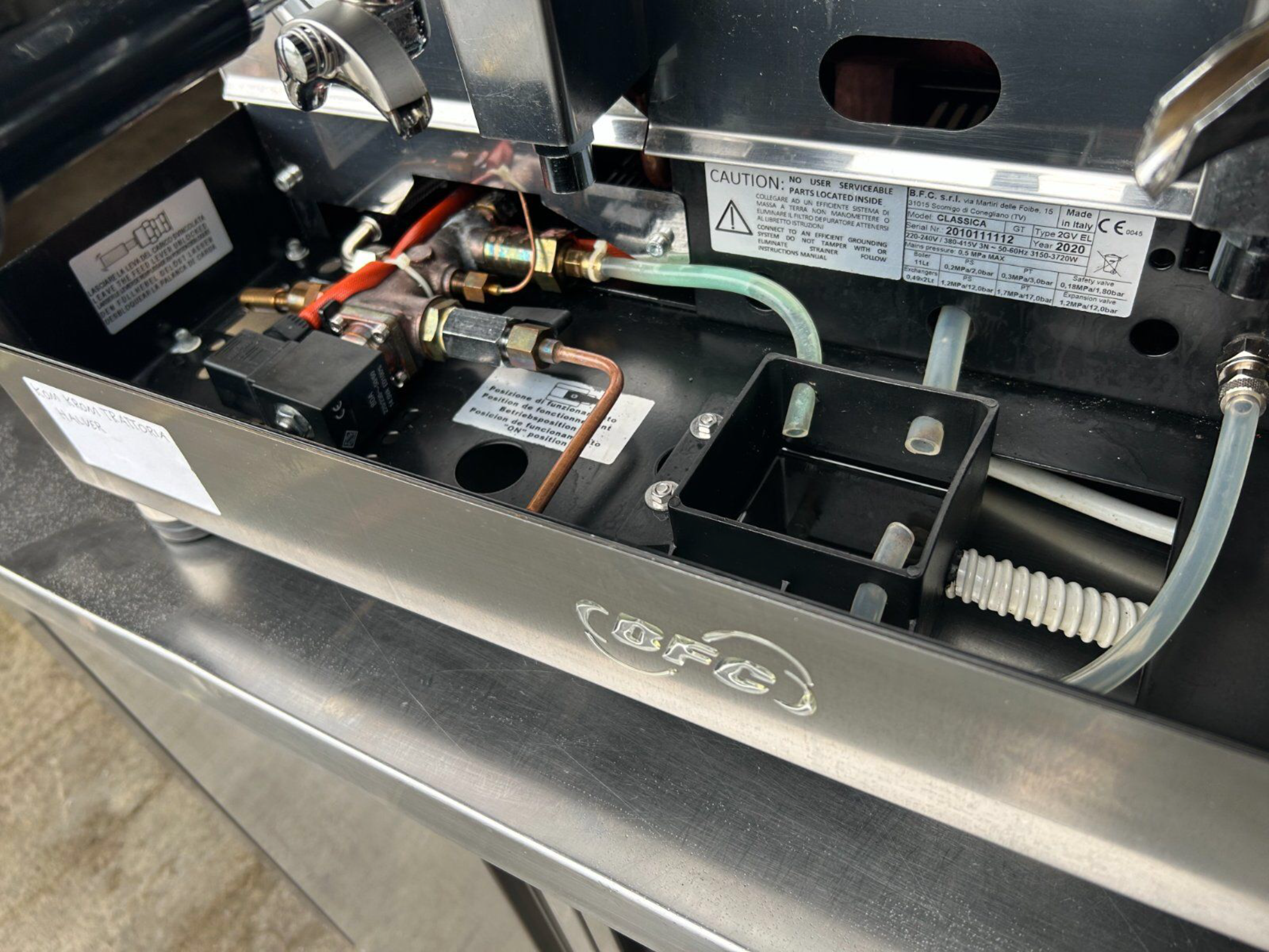 BFC 2GV EL Siebträger Espressomaschine/ Kaffeemaschine Kom Krom
