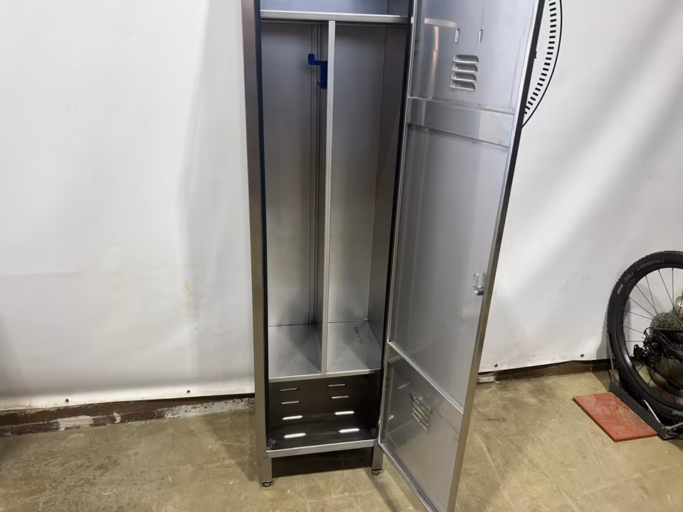 Edelstahlspint/ Spind/ Arbeitsschrank/ Umkleideschrank/ 50x43x216