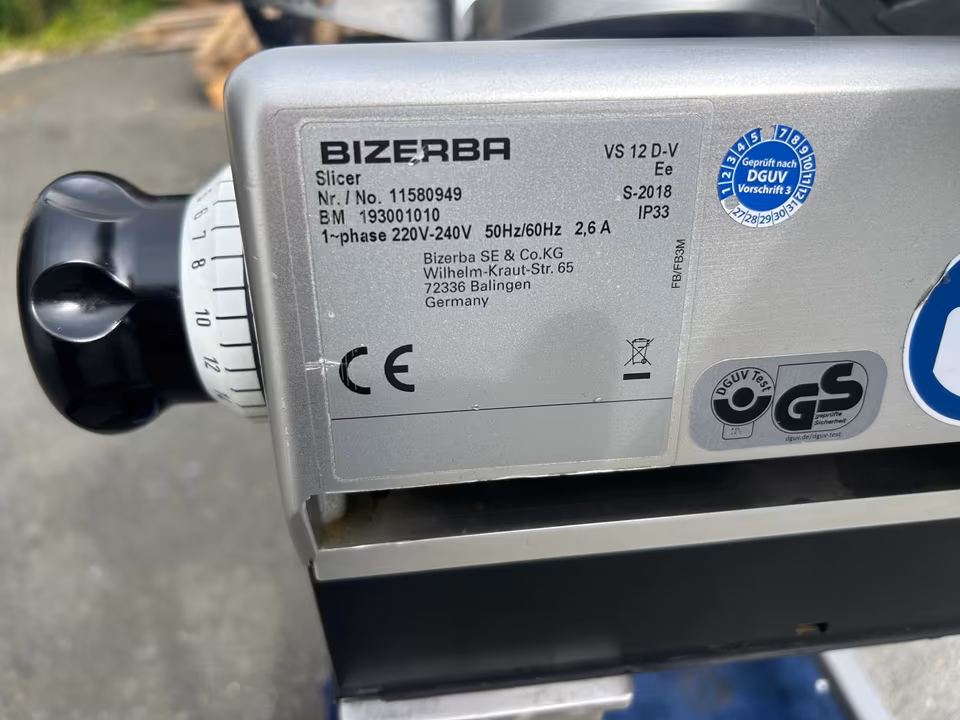 Bizerba VS 12 D V Aufschnittmaschine/Automatisch /2018