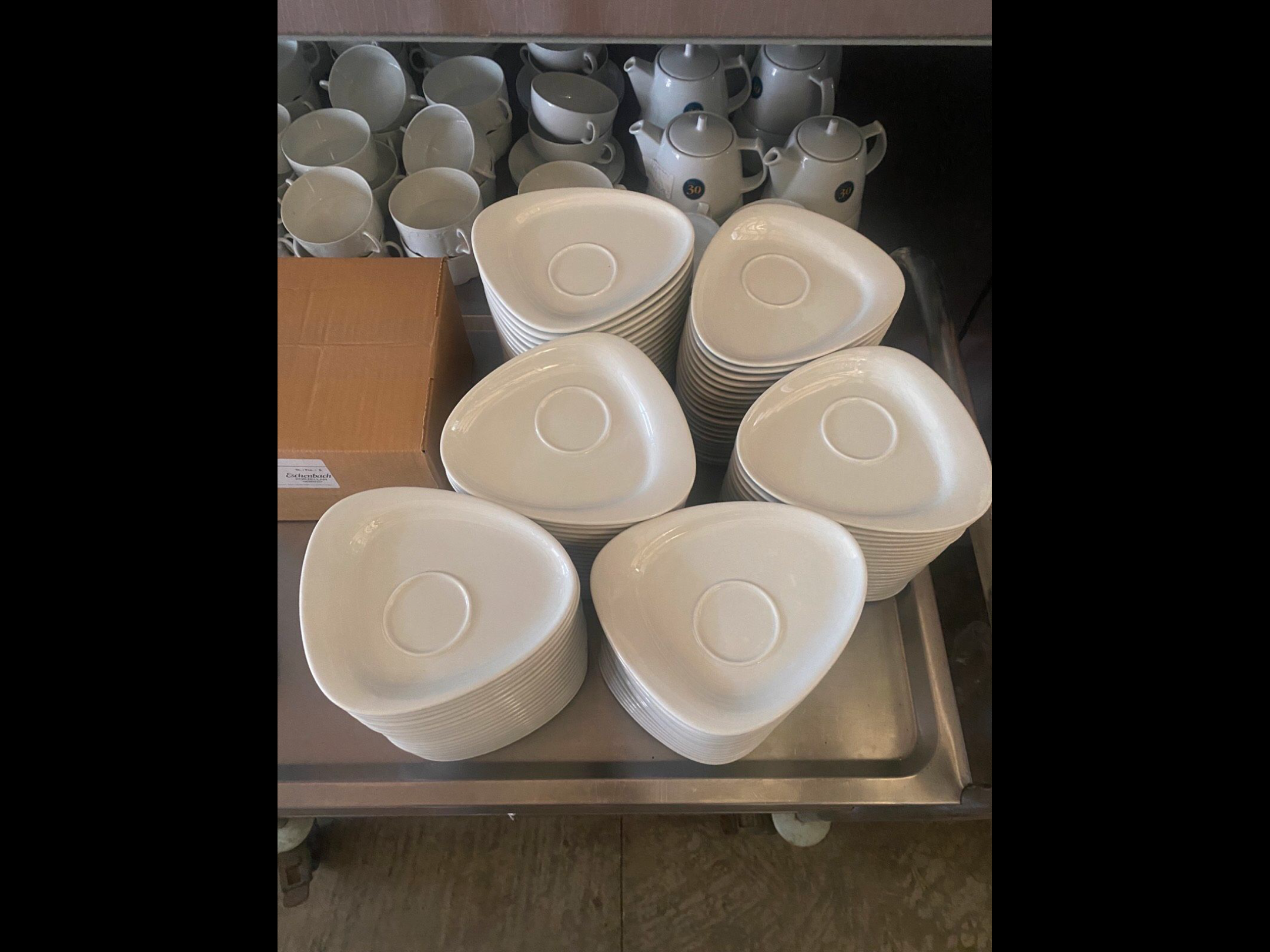 80 x Untertassen Calla  Eschenbach, Hotelgeschirr