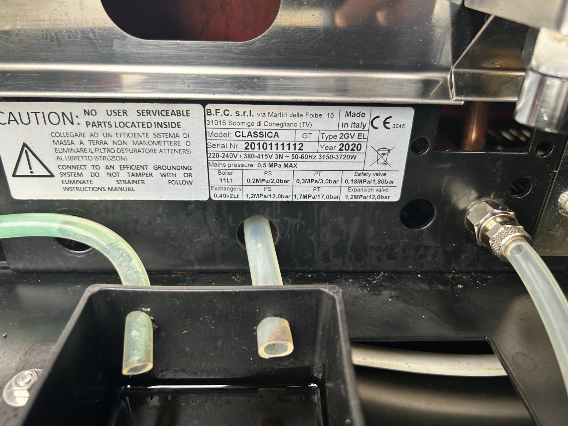BFC 2GV EL Siebträger Espressomaschine/ Kaffeemaschine Kom Krom