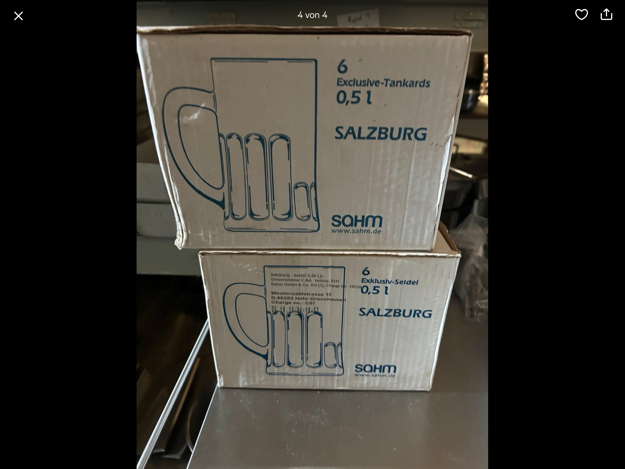 78  Bierkrüge Original verpackt