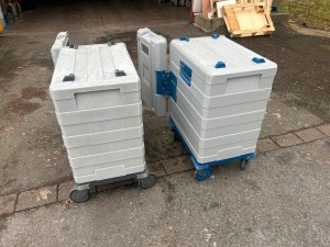 2 Stück Blanco Speisetransportbehälter/Thermoboxen/602
