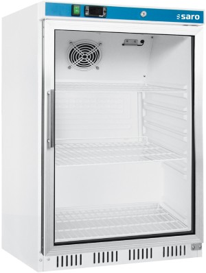 SARO Lagerkühlschrank mit Glastür - weiß, Modell HK 200 GD 323-4030