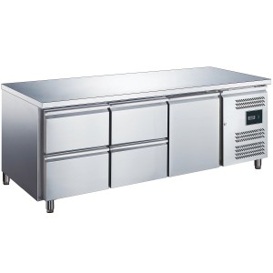 SARO Kühltisch mit Tür und Schubladen, Modell ES 903 S/S TOP 1/4 465-1030