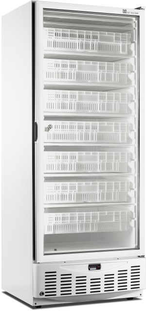 SARO Tiefkühlschrank mit Glastür - weiß, Modell MM5 N PV  486-4025