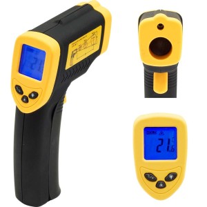 Thermometer mit Laserpointer, Temperaturbereich -50 °C bis 380 °C  KK1908001