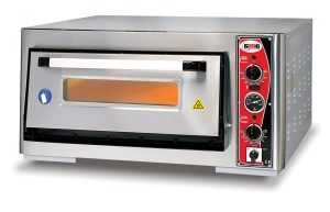 GMG - Pizzaofen PF9262 E mit Thermometer - elektrisch - 6x Ø30cm | 6 kW | 400V - Edelstahl 1 Backkammer  PF6262E-T
