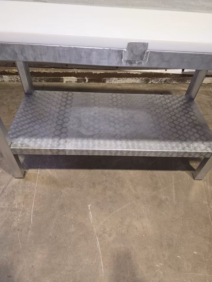 Alu Zerlegetisch/ Stufentisch/ Metzgertisch/ Tisch/ 150,5x70x87cm
