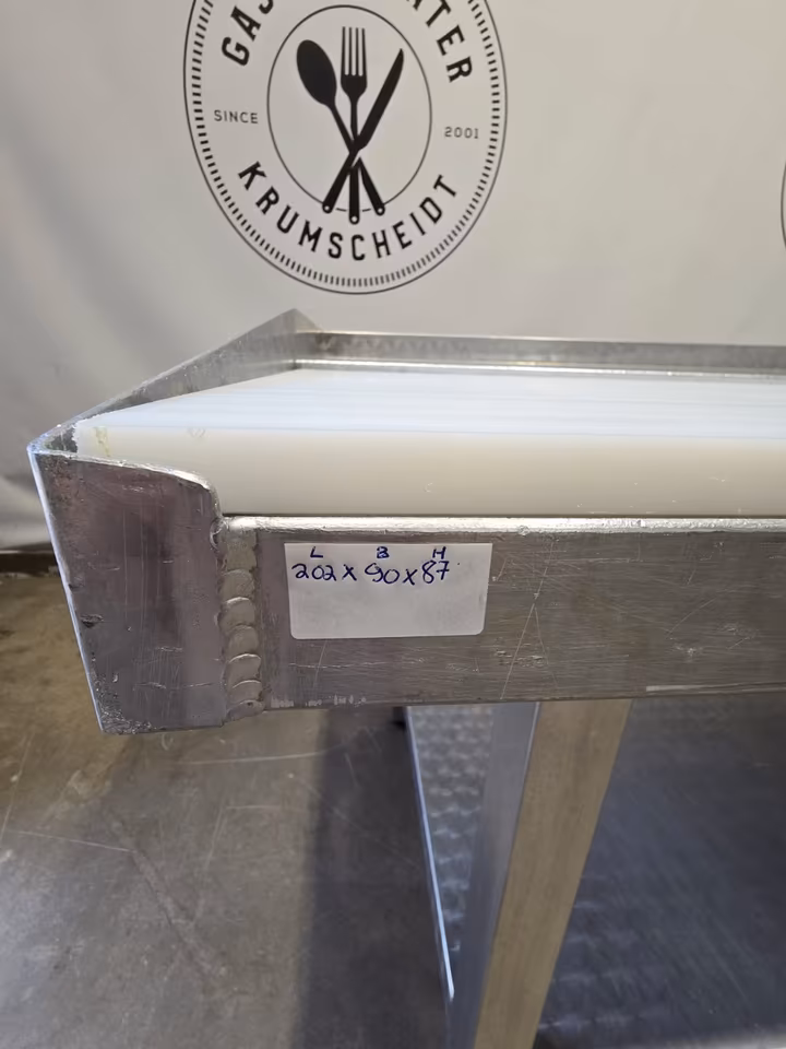 Alu Zerlegetisch/ Stufentisch/ Metzgertisch/ Tisch/ 202x90cm