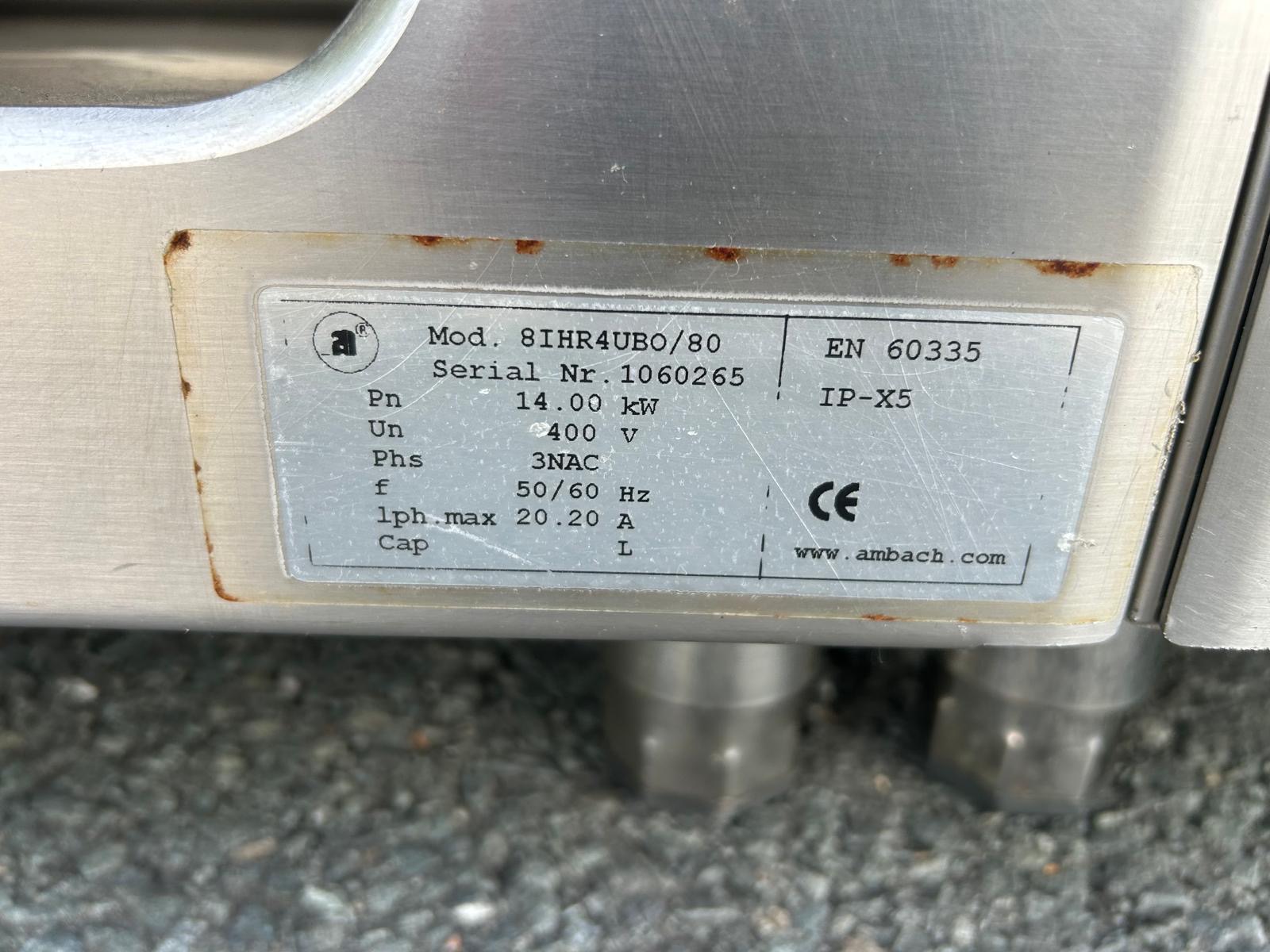 Ambach Imbisszeile/ Friteuse/ Induktionsherd/ Bratplatte/Kom Krom