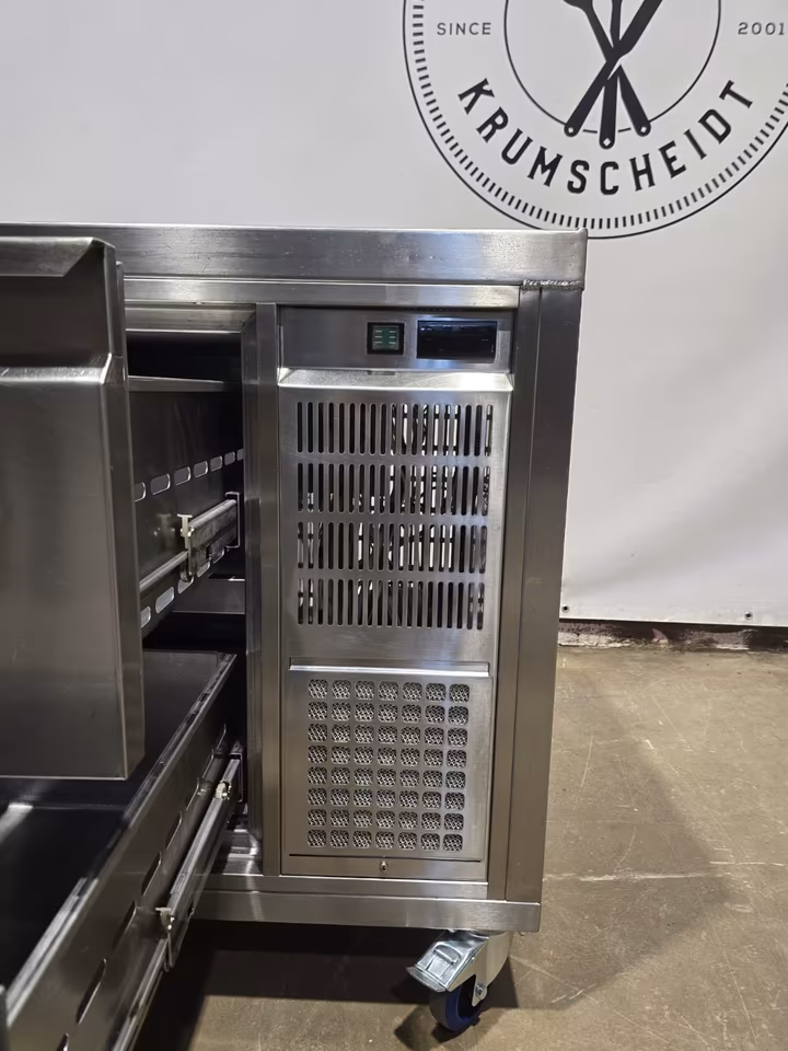 Kühltisch 7 Schubladen/ Rollen/ Arbeitsschrank/ Edelstahltisch