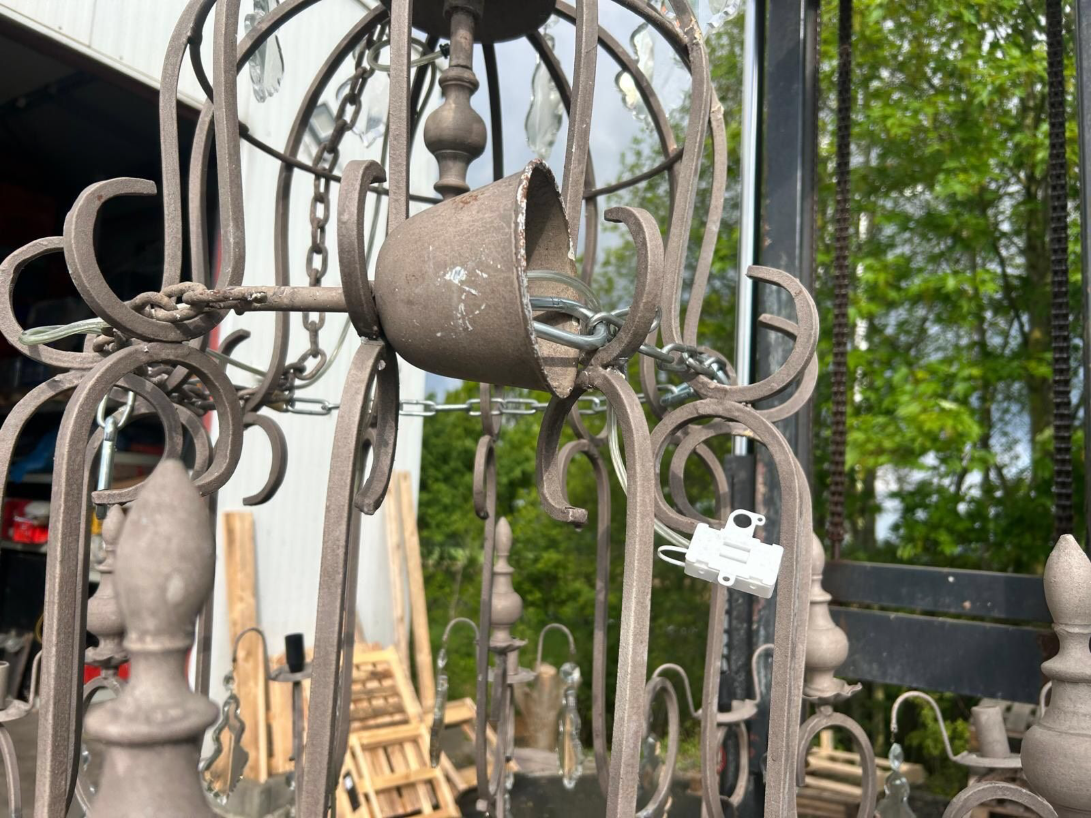 Antiker Kronleuchter/ Lampe Höhe 170/ Breite ca 150 cm