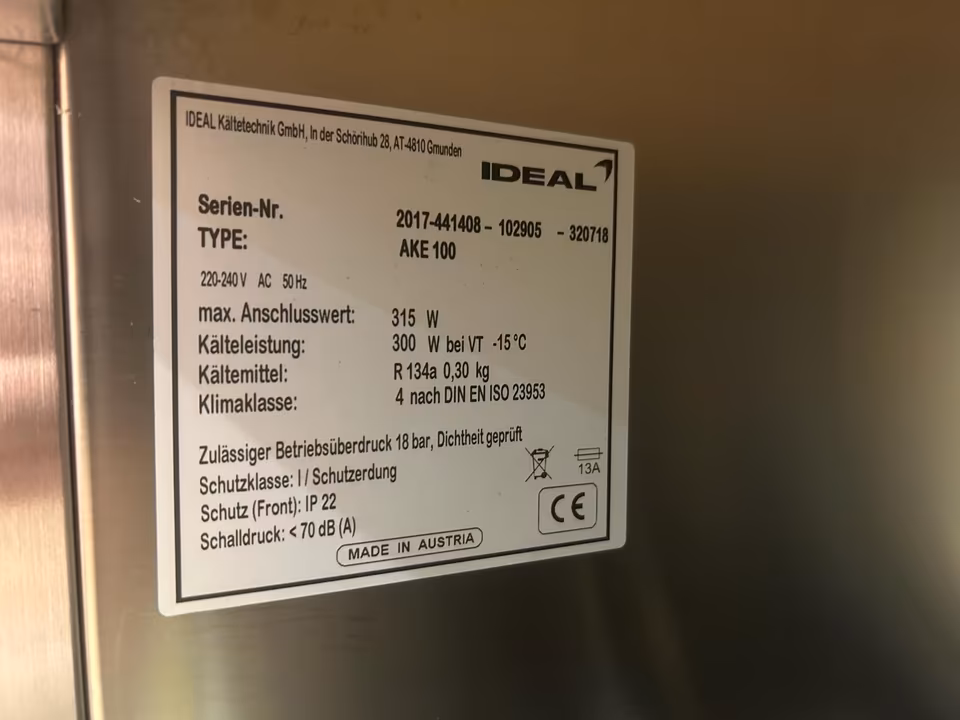 AKE 100 Abfallkühler/ Konfiskatkühler/ Mülltonnenkühler